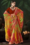 Pritanshi By Vallabhi Chiffon Leheriya Print With Fancy Swarovski Work Saree Wholesale Distributors In India
